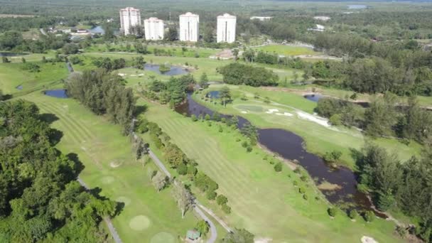 Kuching Sarawak Maleisië Februari 2020 Golfbaan Van Sarawak Golf Club — Stockvideo