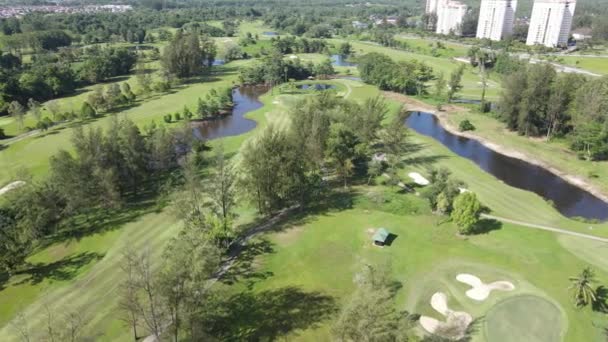 Kuching Sarawak Malásia Fevereiro 2020 Campo Golfe Sarawak Golf Club — Vídeo de Stock