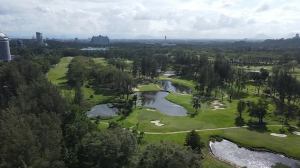 Kuching Sarawak Malásia Fevereiro 2020 Campo Golfe Sarawak Golf Club — Vídeo de Stock