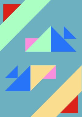 Rastgele şekil ve elementlerin yaratıcı sanatsal çizimleri