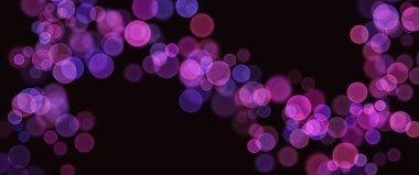 Rastgele ve Yaratıcı Bokeh Işık Kabarcıklarının Çizimleri