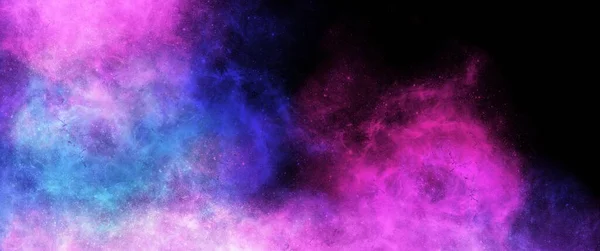 Infinite space background with nebulas and stars
