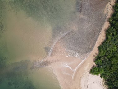 Malezya 'nın Borneo Adası' ndaki pek çok kişi tarafından keşfedilmemiş Satang Adası 'nın Gizemli Cenneti.