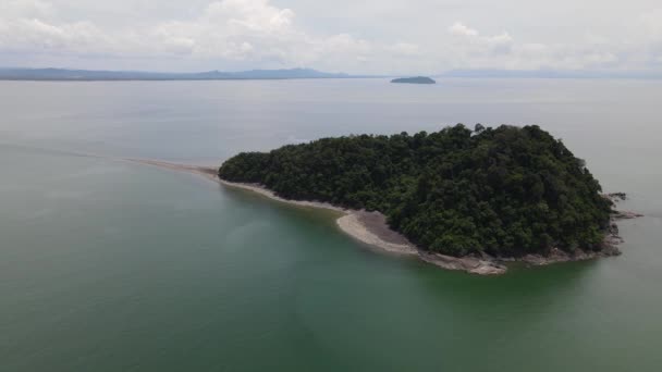 Paraíso Místico Ilha Satang Desconhecido Por Muitos Ilha Bornéu Malásia — Vídeo de Stock