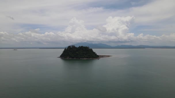 Paraíso Místico Ilha Satang Desconhecido Por Muitos Ilha Bornéu Malásia — Vídeo de Stock