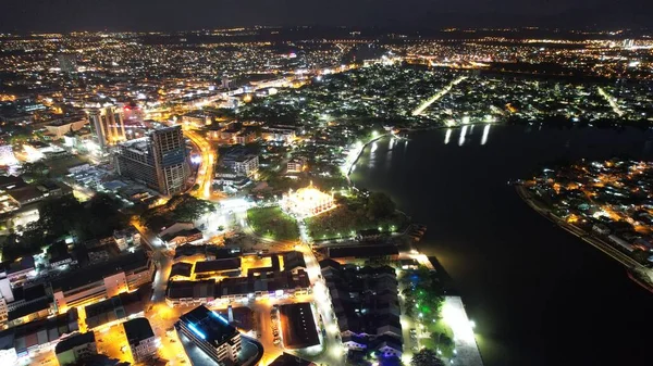 Kuching Sarawak Malasia Abril 2021 Los Edificios Emblemáticos Las Áreas — Foto de Stock