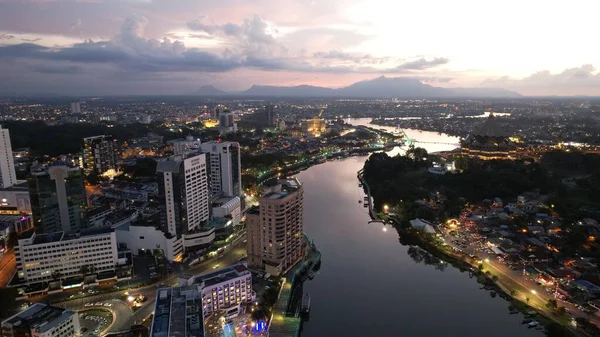 Kuching Sarawak Malaysia April 2021 Landmark Buildings Tourist Attraction Areas — Stock Photo, Image