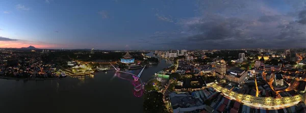 Kuching Sarawak Malajsie Května 2021 Budovy Památky Scenérie Města Kuching — Stock fotografie
