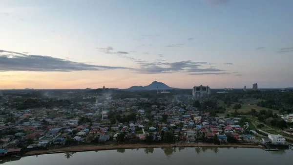 Kuching Sarawak Malaysia Травня 2021 Будинки Пам Ятки Пейзажі Кучінга — стокове фото