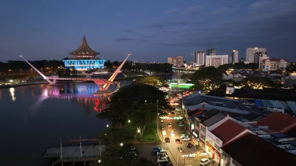 Kuching Sarawak Malaysia Mai 2021 Die Gebäude Sehenswürdigkeiten Und Landschaften — Stockfoto