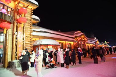 Harbin, Çin 6 Ocak 2026: Harbin 'in Kar Köyü