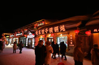 Harbin, Çin 6 Ocak 2026: Harbin 'in Kar Köyü