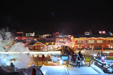 Harbin, Çin 6 Ocak 2026: Harbin 'in Kar Köyü