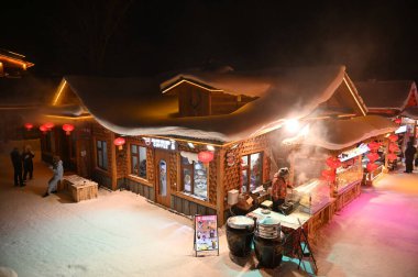 Harbin, Çin 6 Ocak 2026: Harbin 'in Kar Köyü