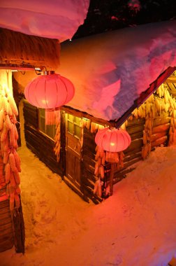 Harbin, Çin 6 Ocak 2026: Harbin 'in Kar Köyü