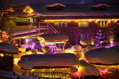 Harbin, Çin 6 Ocak 2026: Harbin 'in Kar Köyü