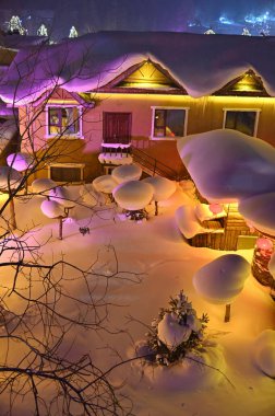 Harbin, Çin 6 Ocak 2026: Harbin 'in Kar Köyü