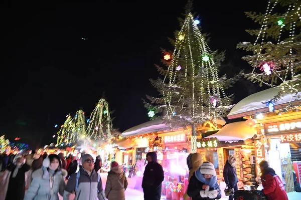 Harbin, Çin 6 Ocak 2026: Harbin 'in Kar Köyü