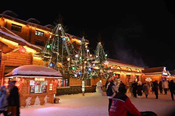 Harbin, Çin 6 Ocak 2026: Harbin 'in Kar Köyü