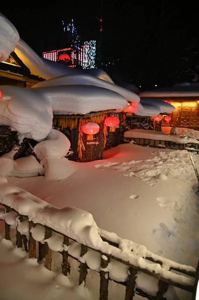 Harbin, Çin 6 Ocak 2026: Harbin 'in Kar Köyü