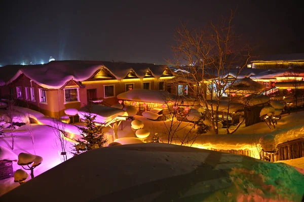 Harbin, Çin 6 Ocak 2026: Harbin 'in Kar Köyü