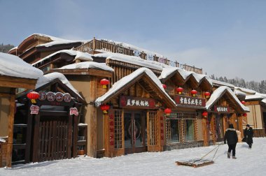 Harbin, Çin 6 Ocak 2026: Harbin 'in Kar Köyü