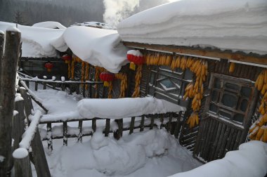 Harbin, Çin 6 Ocak 2026: Harbin 'in Kar Köyü