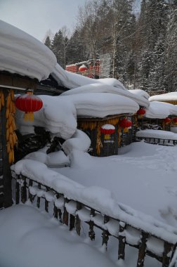 Harbin, Çin 6 Ocak 2026: Harbin 'in Kar Köyü