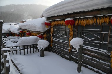 Harbin, Çin 6 Ocak 2026: Harbin 'in Kar Köyü