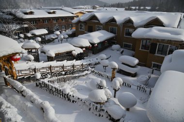 Harbin, Çin 6 Ocak 2026: Harbin 'in Kar Köyü