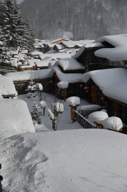 Harbin, Çin 6 Ocak 2026: Harbin 'in Kar Köyü