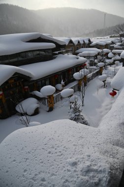 Harbin, Çin 6 Ocak 2026: Harbin 'in Kar Köyü