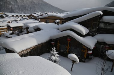 Harbin, Çin 6 Ocak 2026: Harbin 'in Kar Köyü