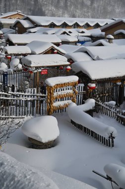 Harbin, Çin 6 Ocak 2026: Harbin 'in Kar Köyü