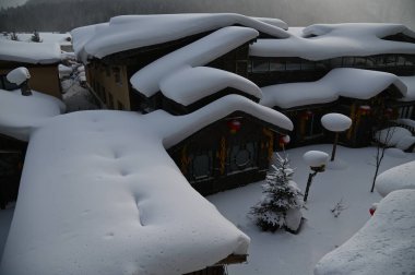 Harbin, Çin 6 Ocak 2026: Harbin 'in Kar Köyü