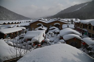 Harbin, Çin 6 Ocak 2026: Harbin 'in Kar Köyü