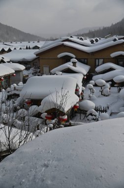 Harbin, Çin 6 Ocak 2026: Harbin 'in Kar Köyü