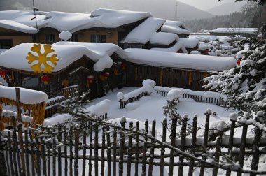 Harbin, Çin 6 Ocak 2026: Harbin 'in Kar Köyü