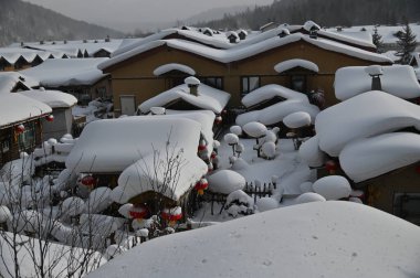 Harbin, Çin 6 Ocak 2026: Harbin 'in Kar Köyü