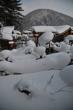 Harbin, Çin 6 Ocak 2026: Harbin 'in Kar Köyü