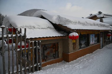 Harbin, Çin 6 Ocak 2026: Harbin 'in Kar Köyü