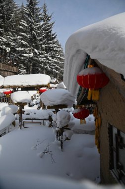 Harbin, Çin 6 Ocak 2026: Harbin 'in Kar Köyü