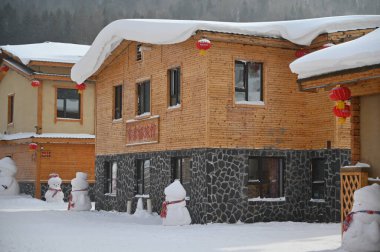 Harbin, Çin 6 Ocak 2026: Harbin 'in Kar Köyü