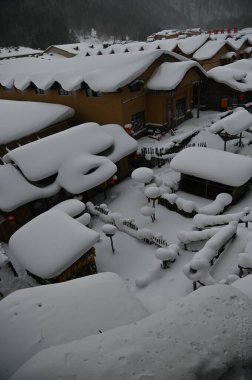 Harbin, Çin 6 Ocak 2026: Harbin 'in Kar Köyü