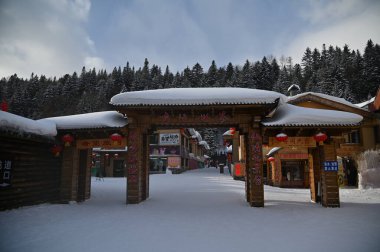 Harbin, Çin 6 Ocak 2026: Harbin 'in Kar Köyü