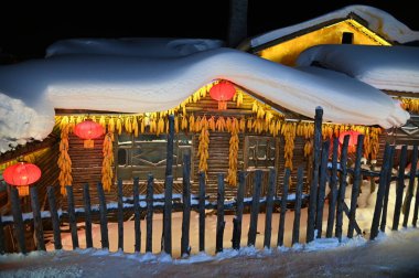 Harbin, Çin 6 Ocak 2026: Harbin 'in Kar Köyü