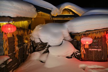 Harbin, Çin 6 Ocak 2026: Harbin 'in Kar Köyü