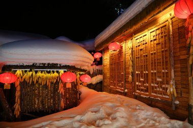 Harbin, Çin 6 Ocak 2026: Harbin 'in Kar Köyü