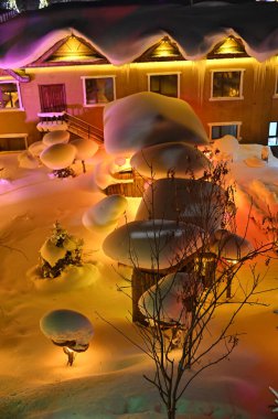 Harbin, Çin 6 Ocak 2026: Harbin 'in Kar Köyü