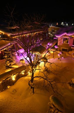 Harbin, Çin 6 Ocak 2026: Harbin 'in Kar Köyü